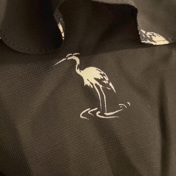 Atmosphere | Navy Dress w/Crane Pattern Sz US6 - Picture 4 of 8